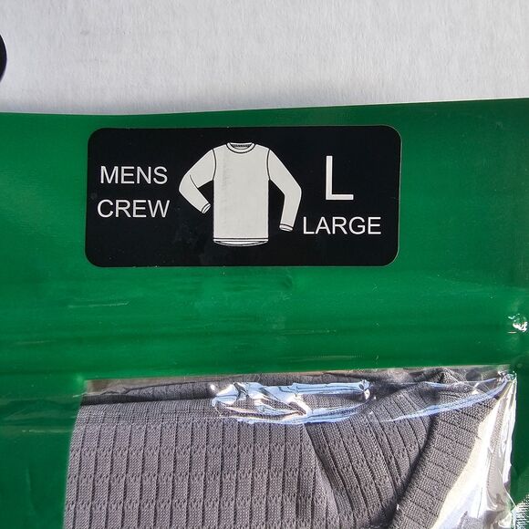 St.John's Bay Cool Performance Crew Gray Men's Size Large - Picture 5 of 6